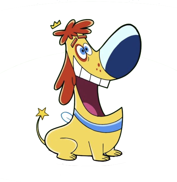 Sparky Is Timmy Turner S Fairy Dog In The Fairly Oddparents - Padrinos Mágicos Sparky (602x634), Png Download