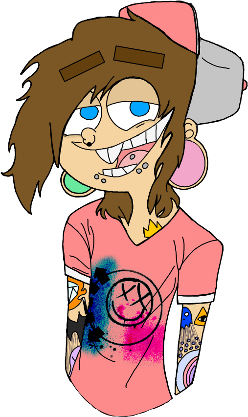 ¯\ /¯ - Timmy Turner Punk Edit (422x750), Png Download