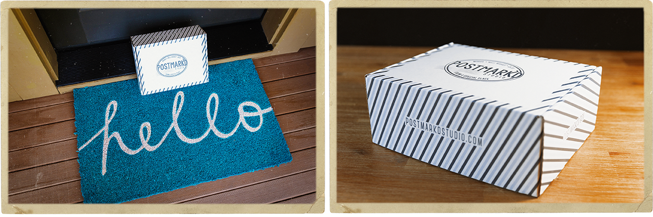 Hello Doormat With Postmark'd Studio Box - Subscription Box (1280x427), Png Download