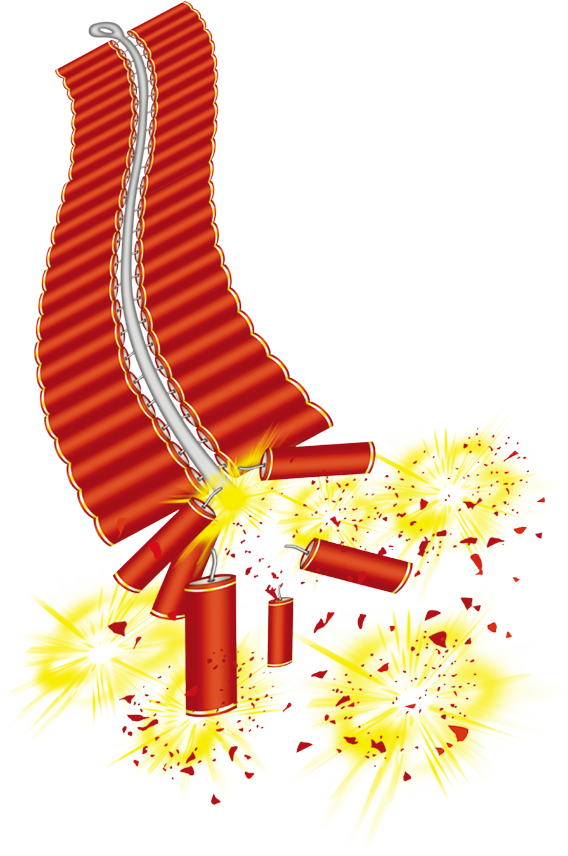Diwali Firecrackers Png Transparent Photo - Chinese New Year Firecrackers Png (568x856), Png Download