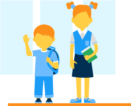 How To Sell School Supplies Online - Cartoon (444x368), Png Download