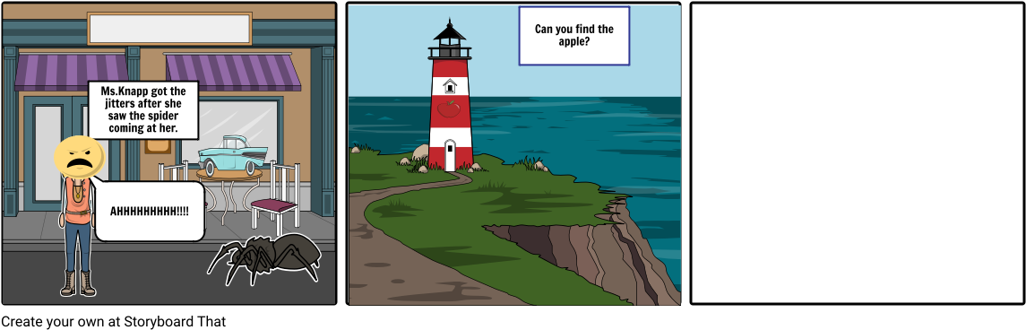 Vocab Cartoon - Lighthouse (1164x385), Png Download