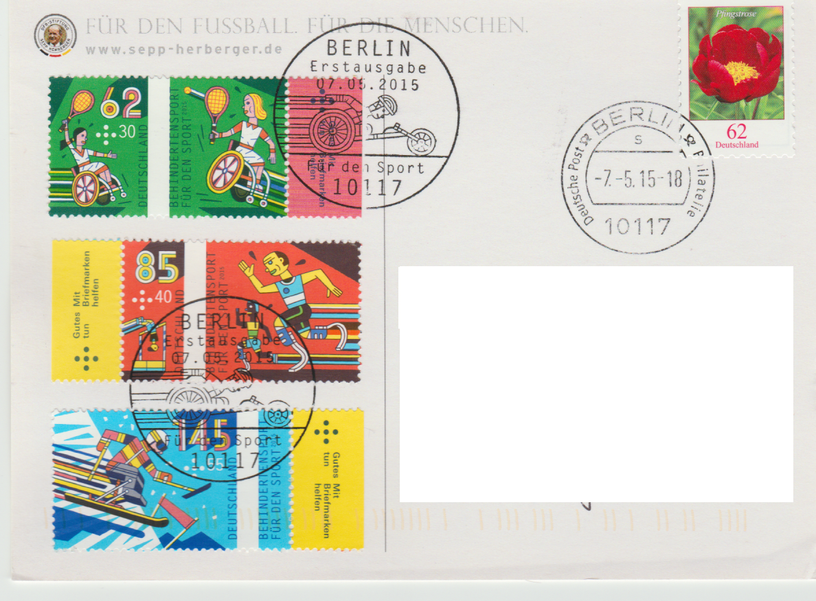 Sports Charity (issued 07 05 2015) With First Day Special - Paper (1188x876), Png Download