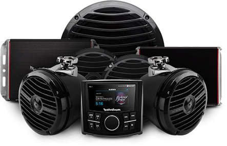 Polaris Kits - Rockford Fosgate - Pmx-2 - Punch Marine Compact Am/fm/wb (443x286), Png Download