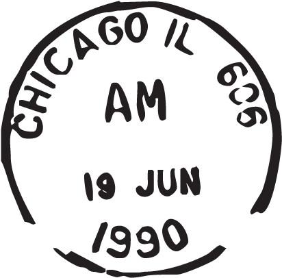 Chicago Il Postmark Wall Quotes™ Wall Art Decal - Dibrugarh University (451x451), Png Download
