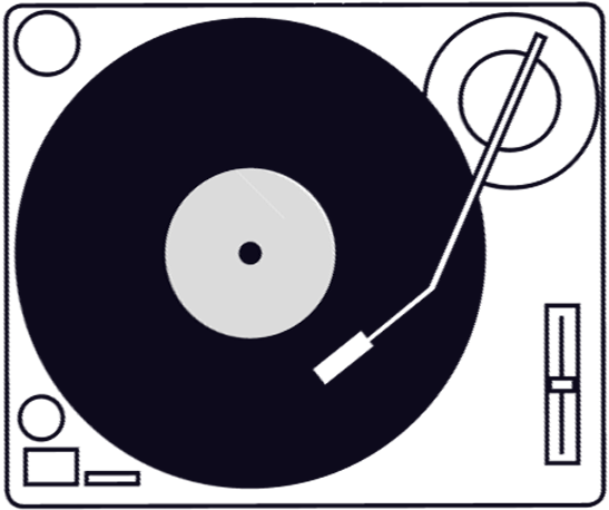 Dj - Turntable Png (546x482), Png Download