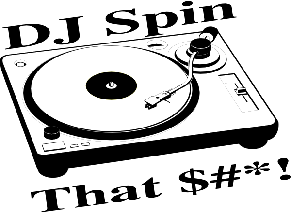 Dj Clipart Turntable - Dj Spin (600x441), Png Download