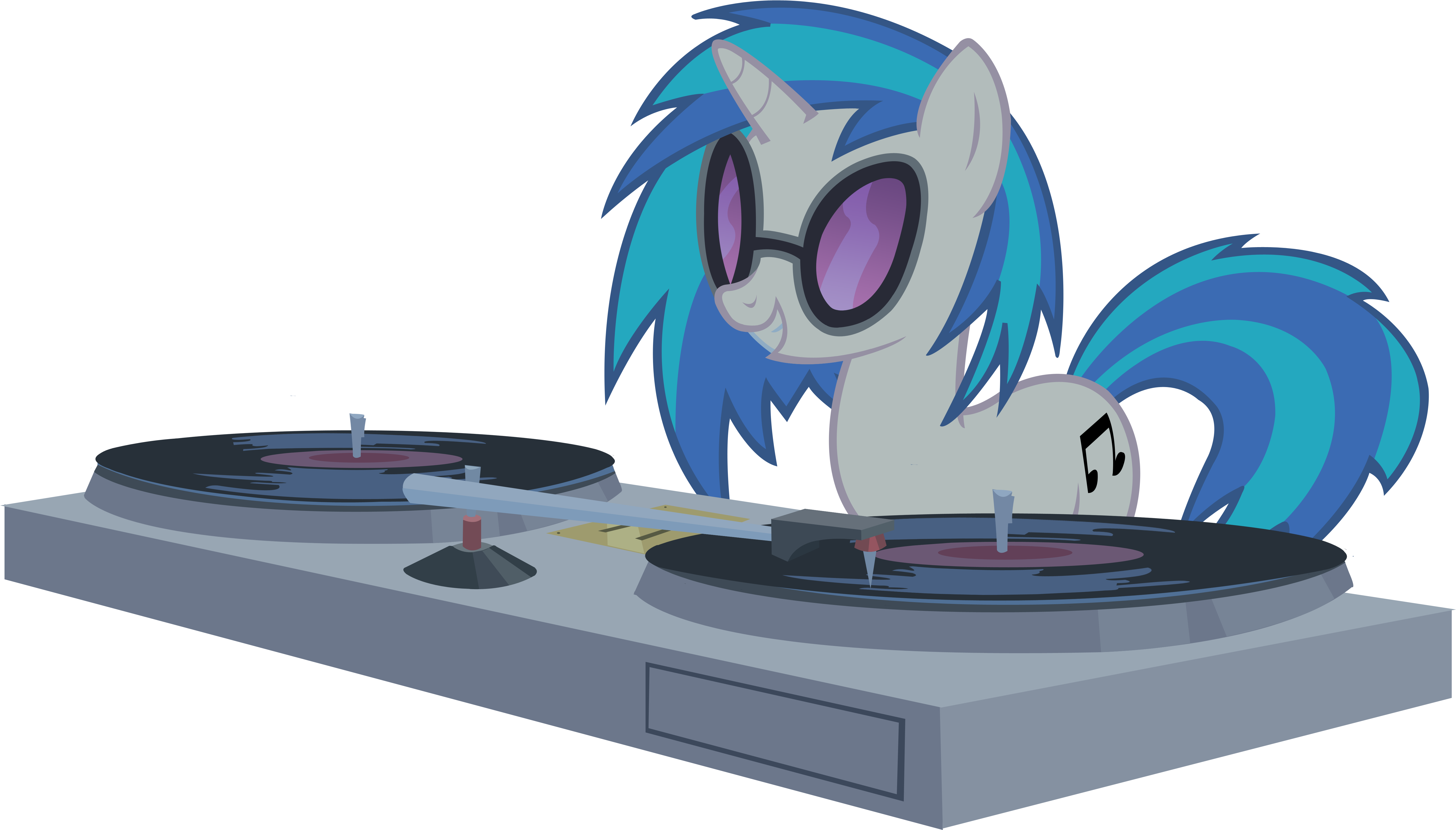 Derpy Hooves Pony Rarity Technology - Dj Pon 3 (6814x3930), Png Download