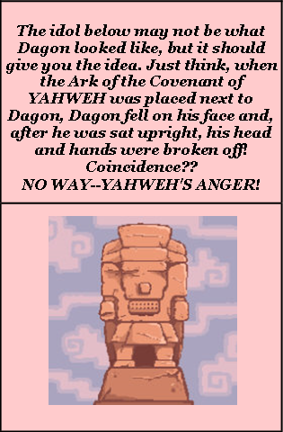 After The Philistines Had Captured The Ark Of Elohim, - Idol (315x480), Png Download