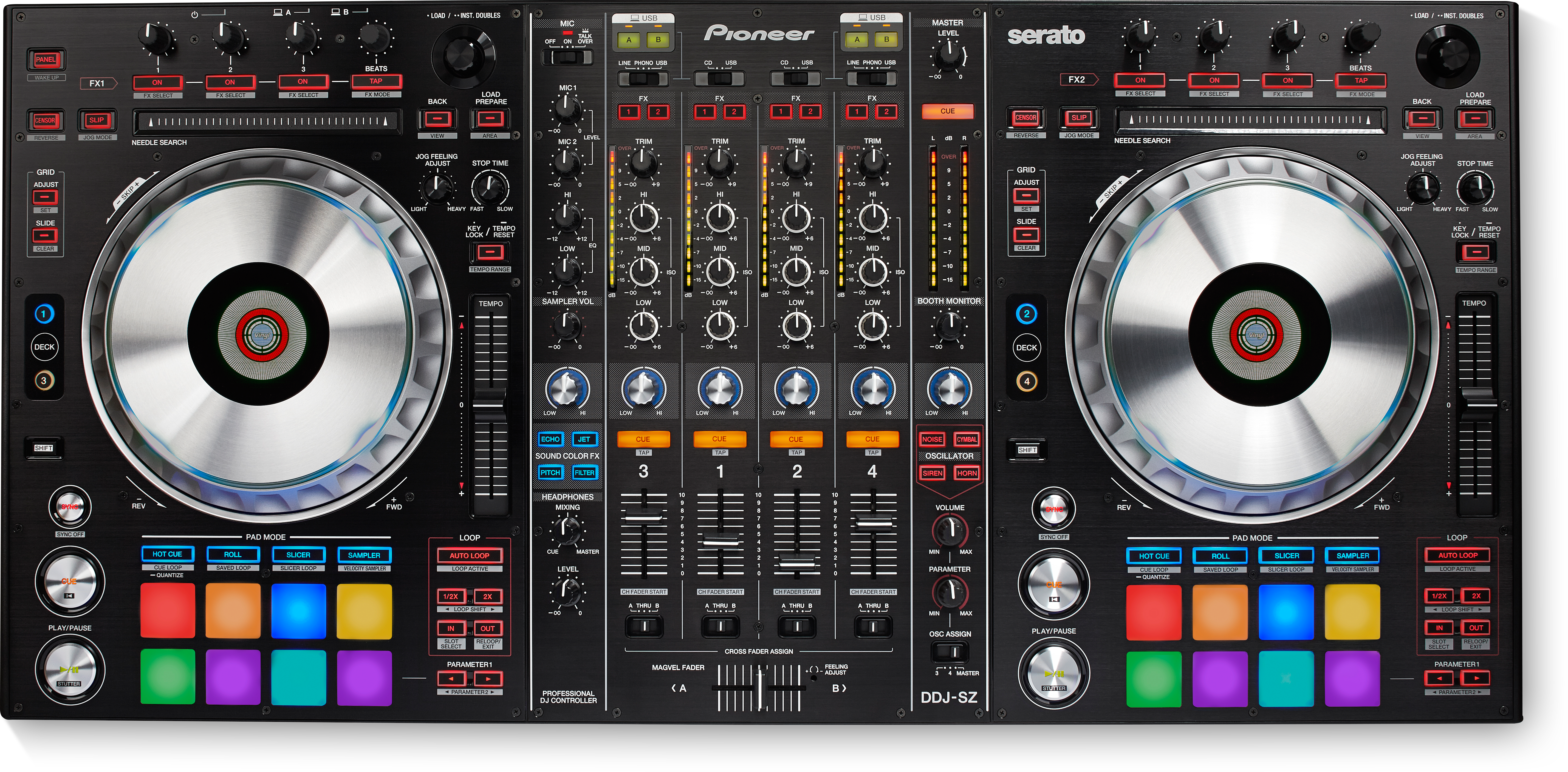 Ddj Sz Main Turntablism Pinterest Pioneer And - Pioneer Ddj-sz 4-channel Dj Controller (1024x768), Png Download