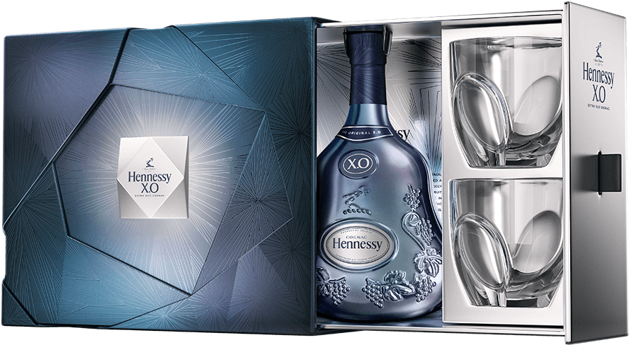 Hennessy Xo Cognac Ice Experience & 2 Glasses Pack - Hennessy Xo Limited Edition (900x497), Png Download