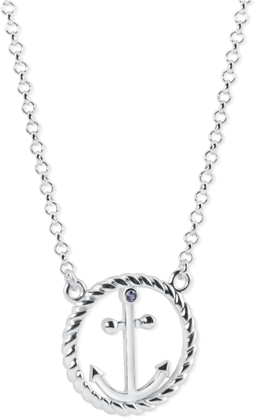 Circle Rope Anchor Necklace - Necklace (1024x1024), Png Download