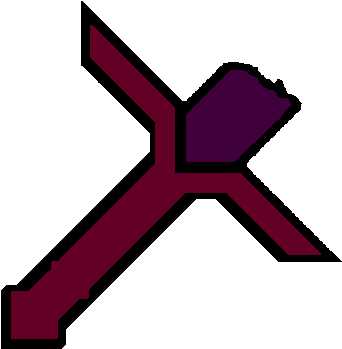 Meraoks Shattered Indigo - Small Sword Png (380x380), Png Download