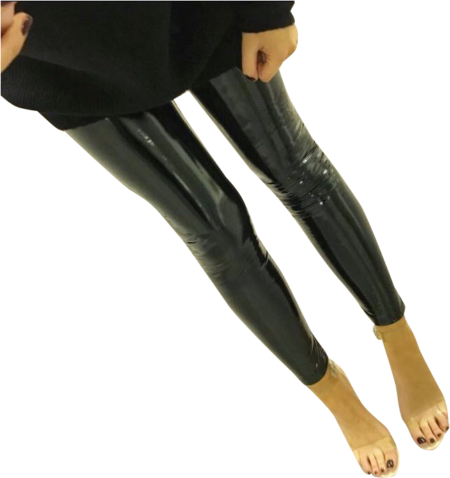Vinyl Leggings - Leggings (749x754), Png Download