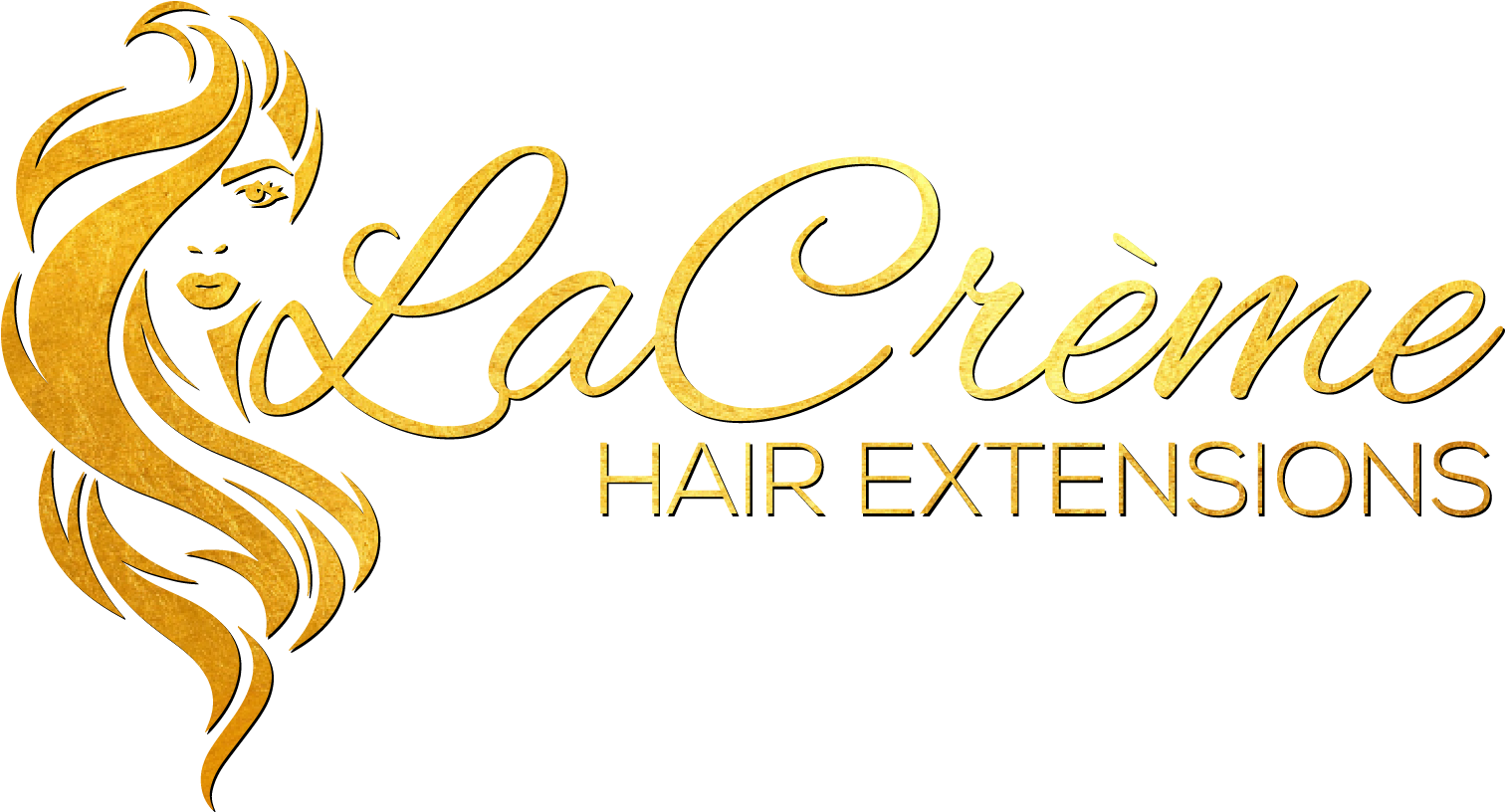 La Crème Hair Extensions - Hair Extensions Logo Png (1771x996), Png Download