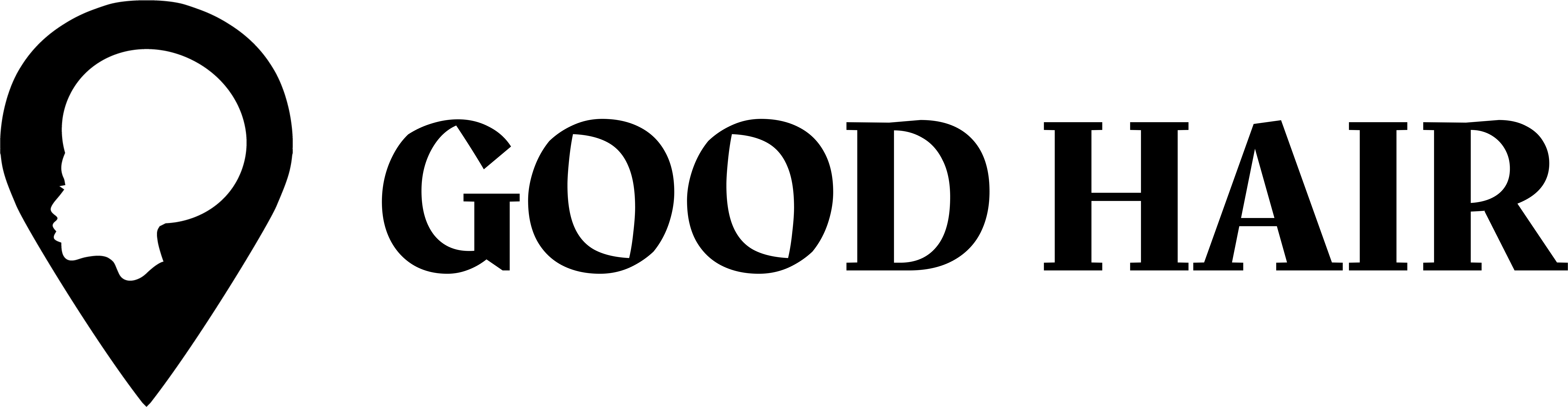 Good Hair Logo Good Hair Logo - Hair (8607x2400), Png Download