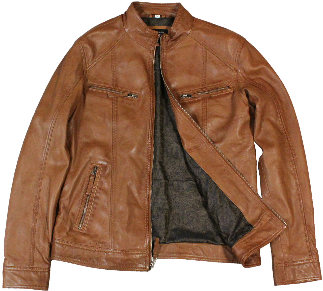 Rock Leather Jacket - Boutique Of Leathers (1335x1335), Png Download