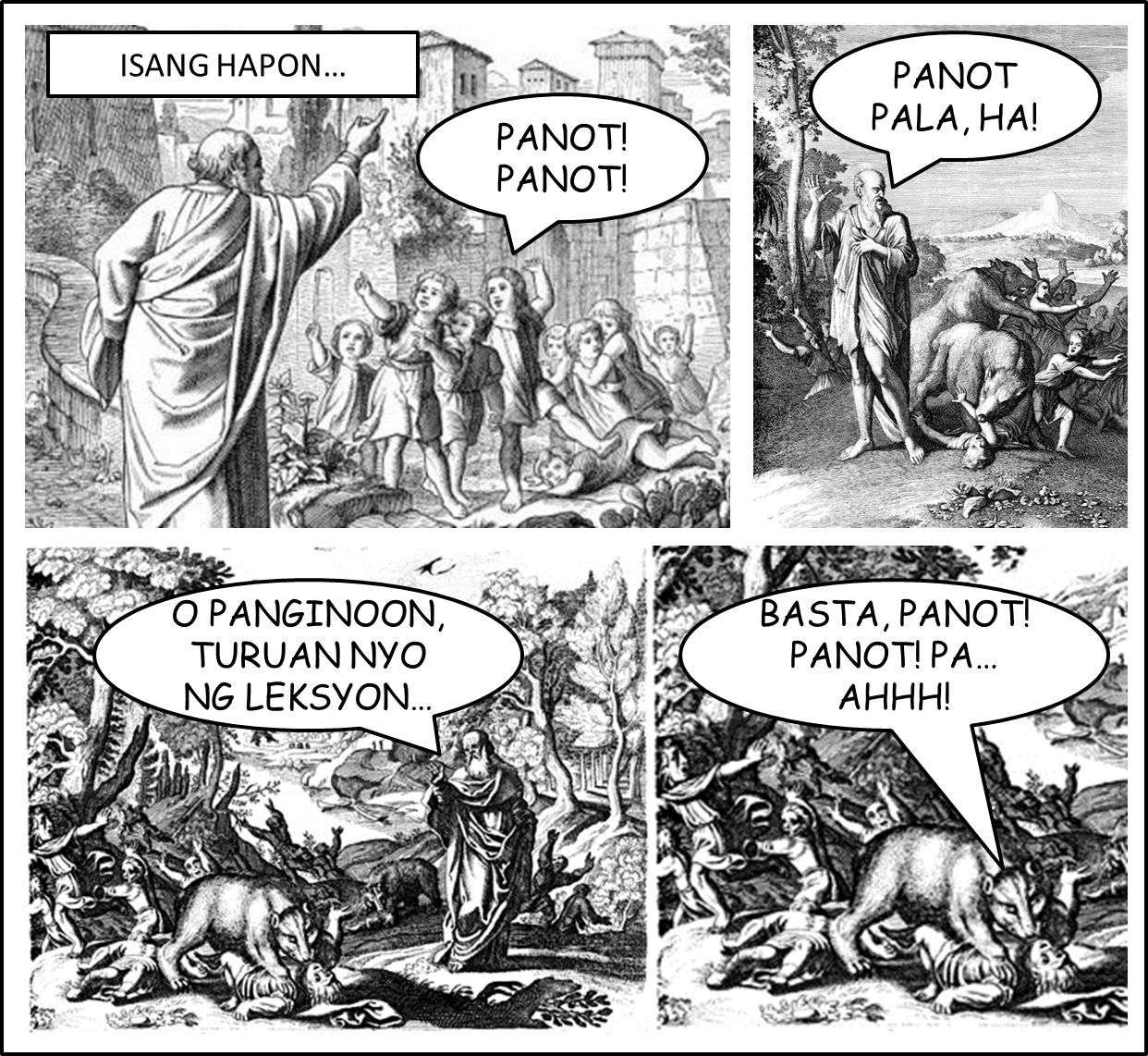 Elisha And The 42 Bears Comics - Comics (1242x1142), Png Download