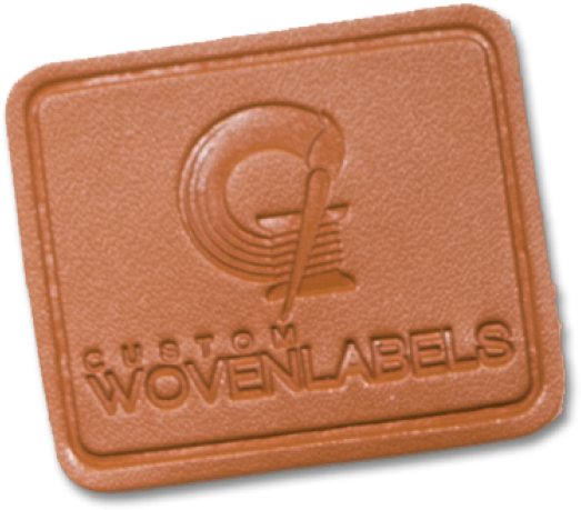 Fake Leather Debossed Patch (600x509), Png Download