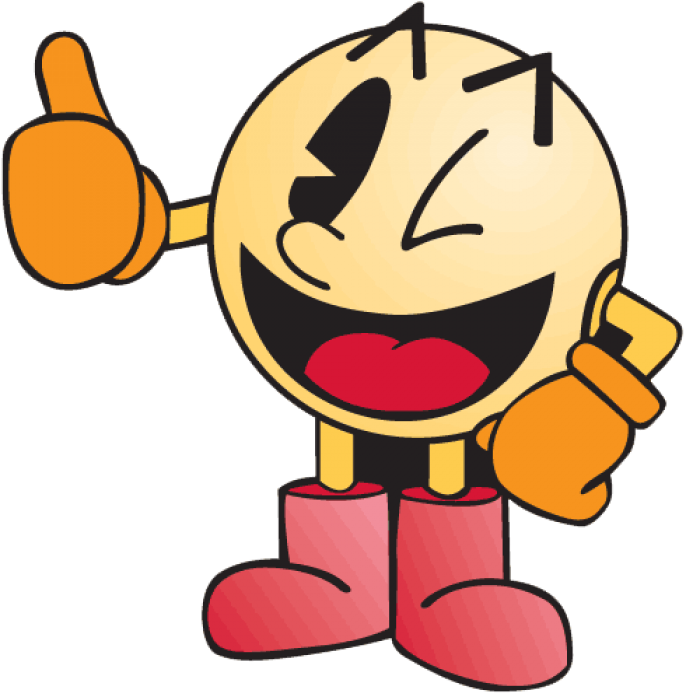 Thumbs Up Smiley Clip Art - Pacman Transparent (700x700), Png Download