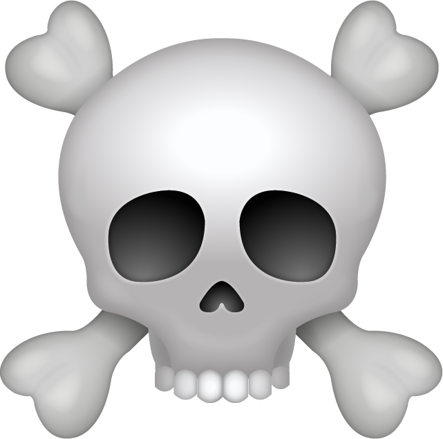 Pirate Emoji Png - Skull Emoji Png (480x475), Png Download