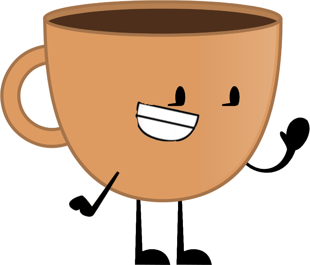 Object Terror Coffee Cup - Cartoon Coffee Cup Png (1028x881), Png Download