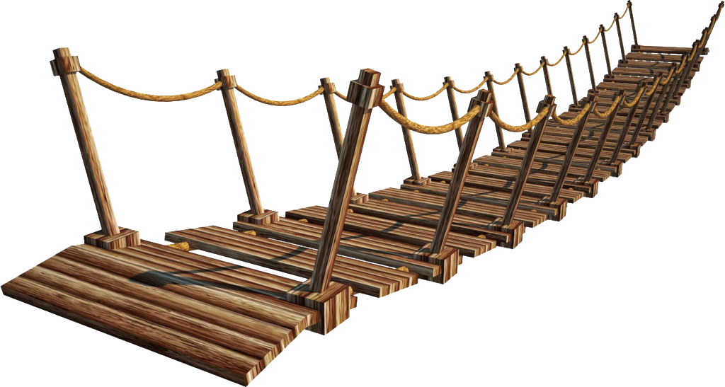This Product Design Is Wooden Bridge Road Transparent - Bridges Png (1024x547), Png Download