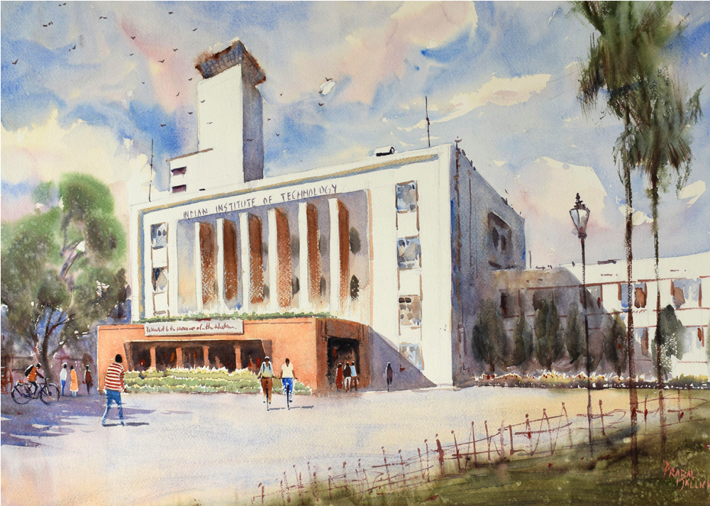 Kgp Main Building Sunny (1000x1000), Png Download