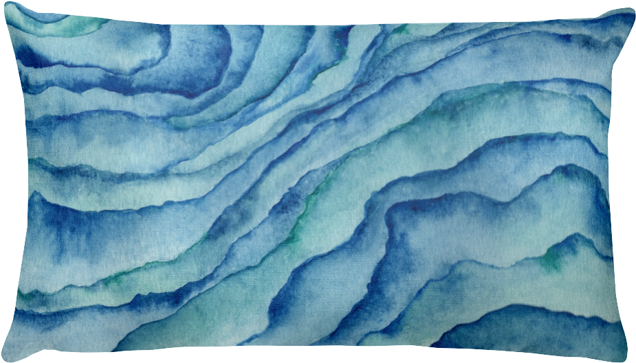 Sea Coral Reversible Pillow - Sea (1000x1000), Png Download