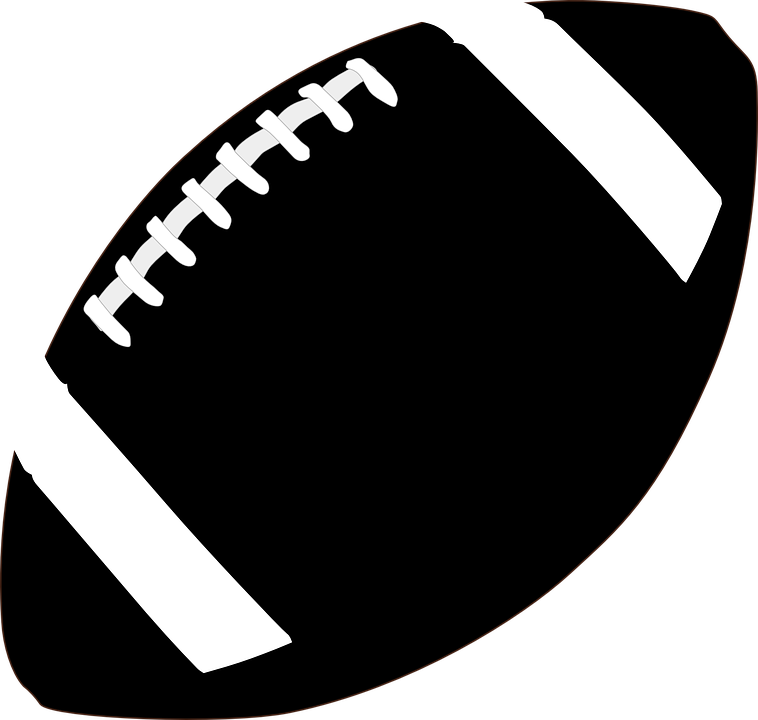 Black And White Football Png Transparent Image - Football Clipart Black And White (758x720), Png Download