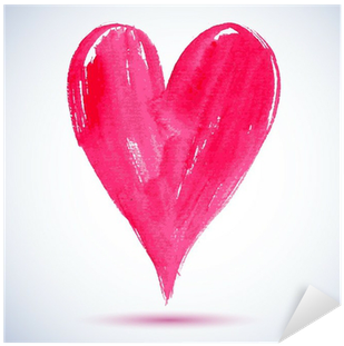 Watercolor Red Painted Heart, Vector Element For Your - Watercolor Painting (400x400), Png Download