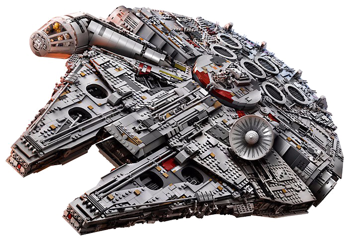 Millennium Falcon Star Wars Png Transparent Image - Lego 75192 Millennium Falcon Ucs (863x485), Png Download