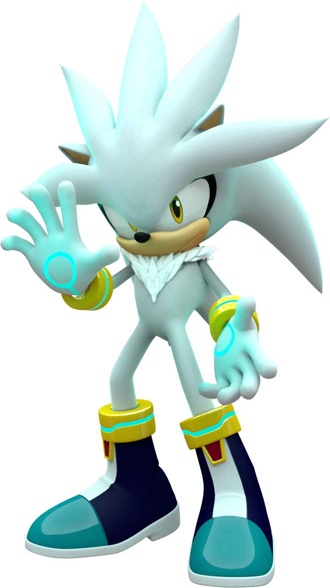 Sonic The Hedgehog Png - Silver The Hedgehog 3d Png (659x1172), Png Download