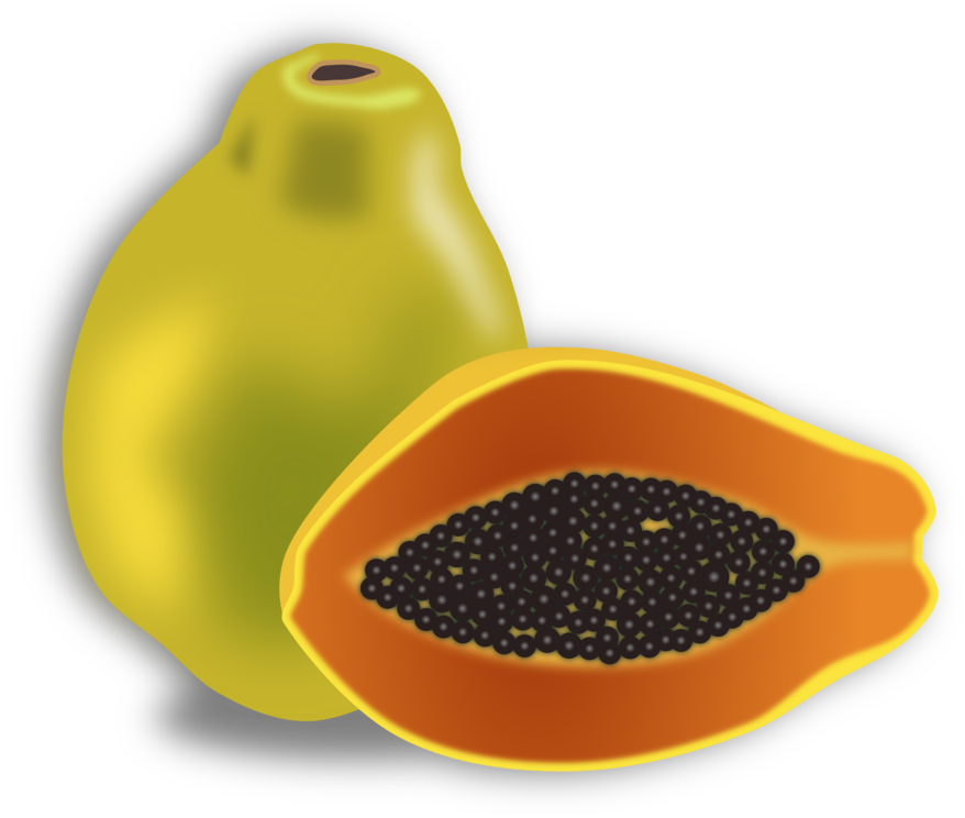 Papaya Clipart Different Fruit - Clipart Papaya (700x592), Png Download