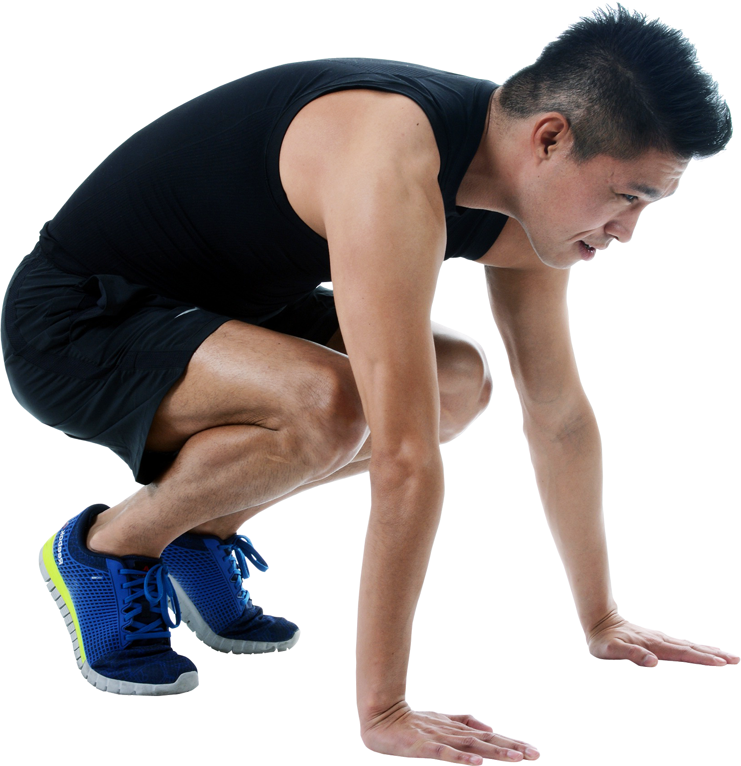 Young Athletic Man Starting Jogging Png Image - Man Jogging Png (1700x1697), Png Download