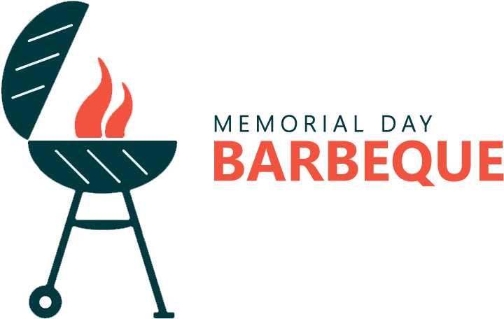 Png Royalty Free Barbecue Clipart Memorial Weekend - Barbecue (1000x500), Png Download