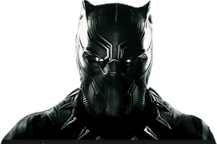Black Panther Head - Superheroes Black Panther Eating (750x464), Png Download