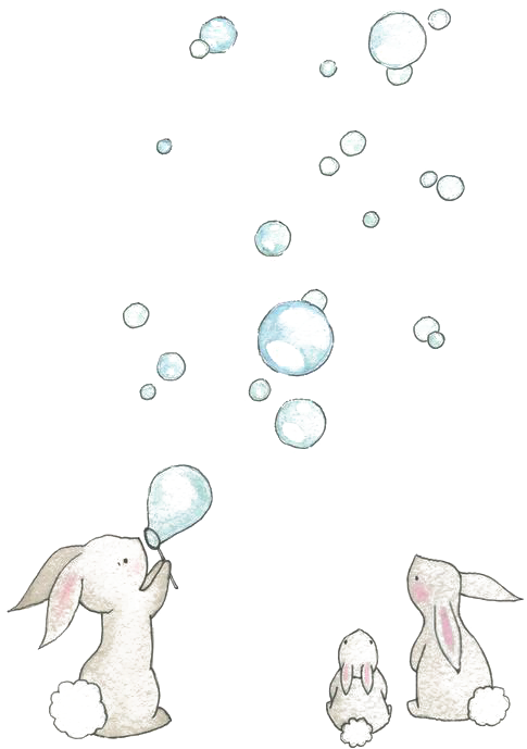 European Rabbit Painting Illustration - Drawings For Baby Room (564x766), Png Download