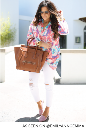 The Harlow Tunic In Island Watercolor Fashion Tunics - Birkin Bag (500x500), Png Download