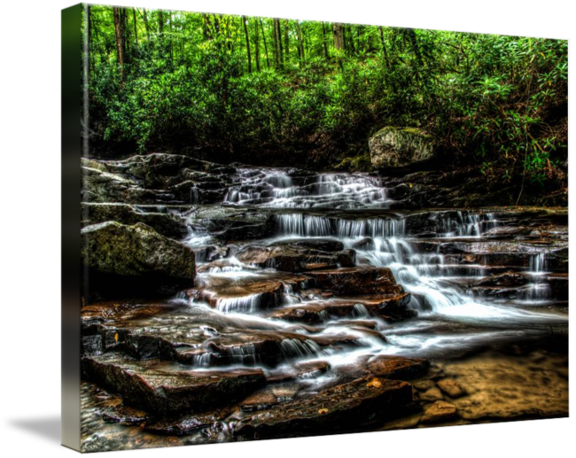 Jonathan Run Falls Ohiopyle - Ohiopyle State Park (650x517), Png Download