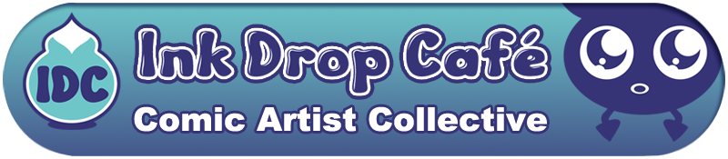 Ink Drop Cafe, Comic Collective, Webcomic Collective, - Electric Blue (800x175), Png Download