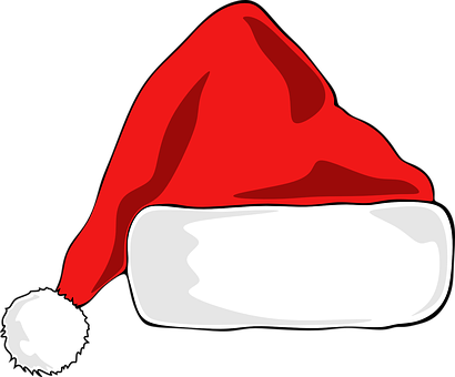 Santa Hat, Christmas, Hat, Santa, Claus - Christmas Hat Vector (410x340), Png Download