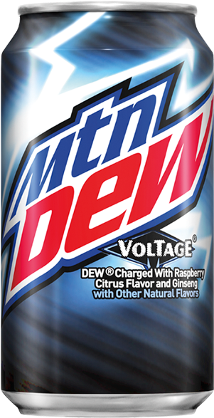 Related Products - Mountain Dew Voltage Can (300x700), Png Download