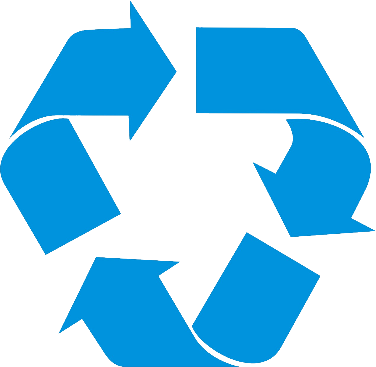 Download - Recycle Logo Png Blue (1270x1239), Png Download