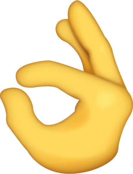 Download Ok Hand Sign Iphone Emoji Icon In Jpg And - Ok Hand Emoji Png (368x480), Png Download