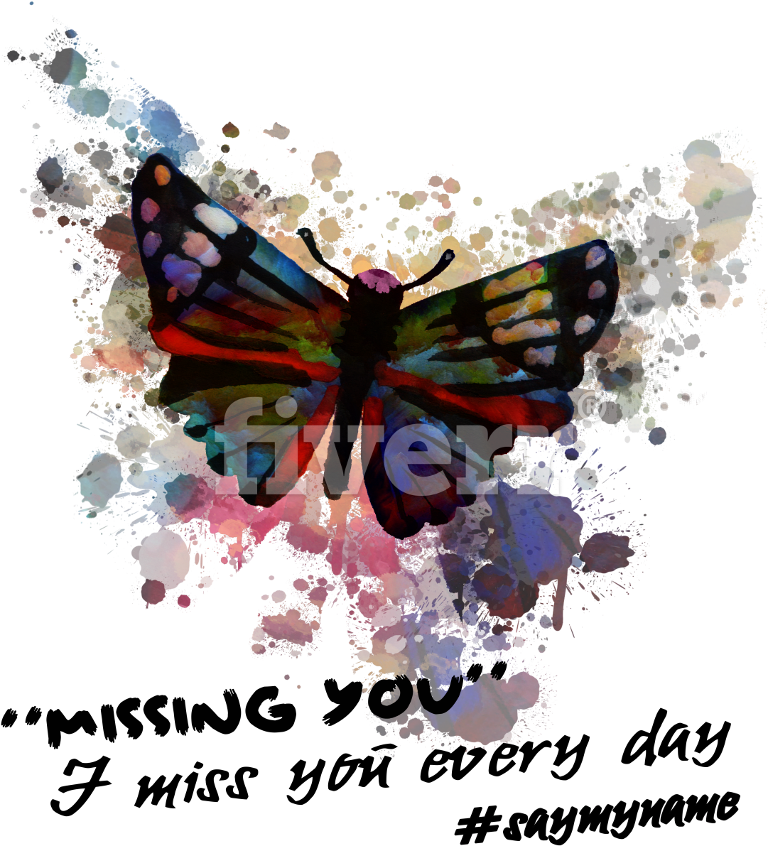 Do Unique Watercolor Tshirt Design For You And Your - Monarch Butterfly (1200x1371), Png Download