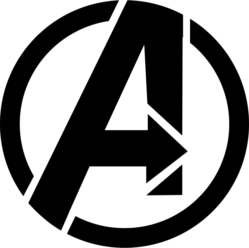 Png File - Avengers Logos Black And White (980x974), Png Download