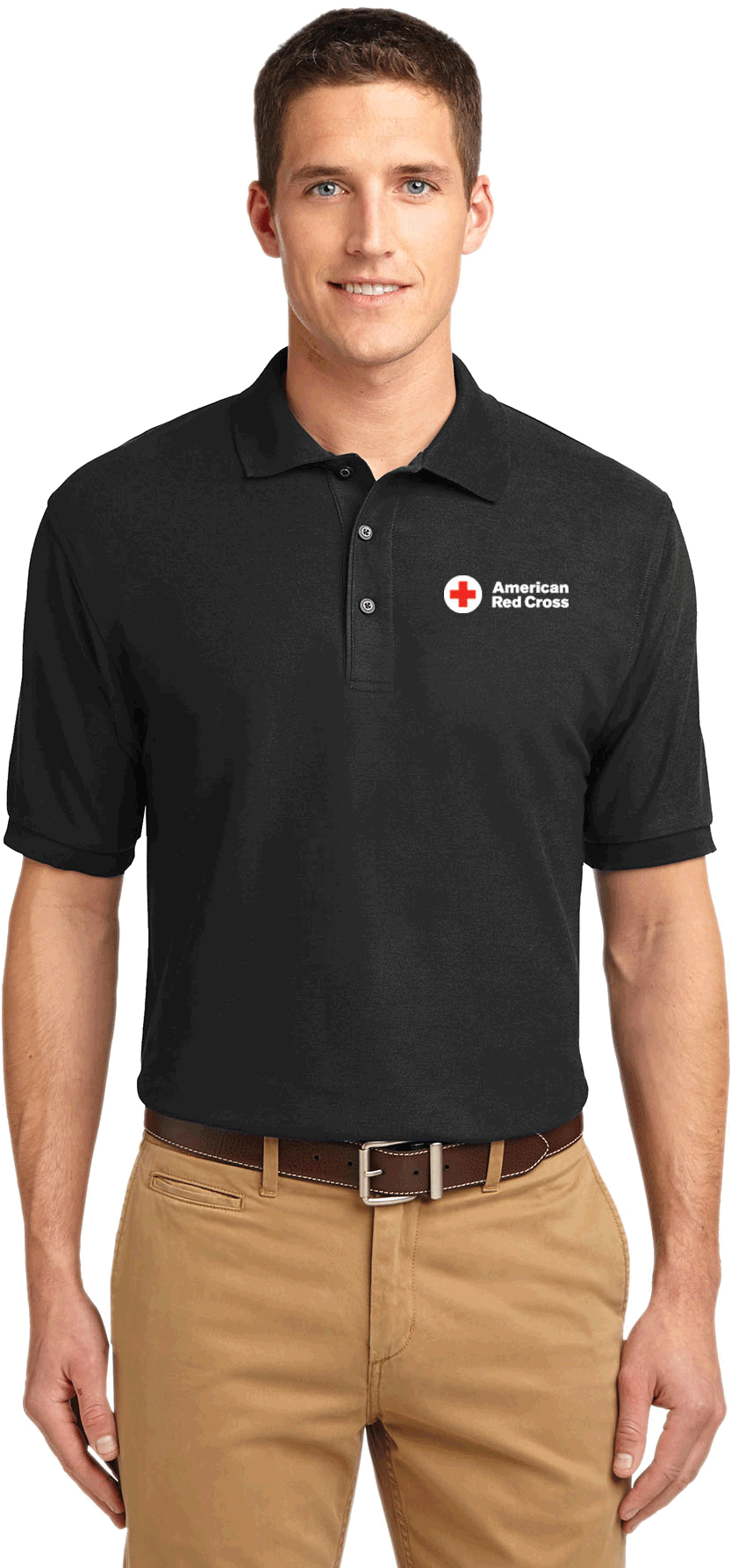 Men's Cotton Polo Shirt Men's Cotton Polo Shirt Men's - Port Authority Tall Silk Touch Polo-tlk500, Red (1800x1800), Png Download