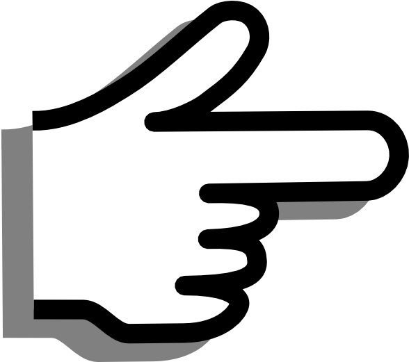 Cartoon Pointing Finger Png Graphic Transparent Download - Pointing Finger Clipart (600x520), Png Download