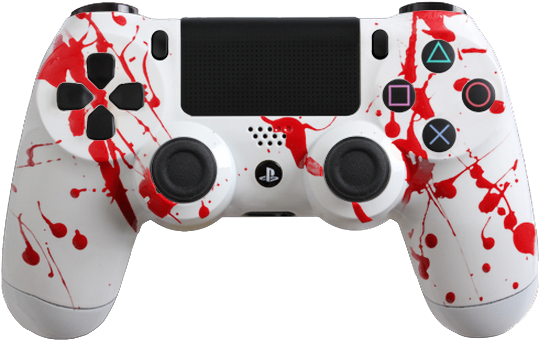 Ps4 Controller Blood Case (600x600), Png Download